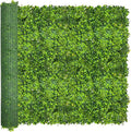 Artificial Plant Wall Roll: 72 X144 in (72 sqft) UV-Anti Ivy Privacy Fence Screen Faux Greenery Panels Backdrop Boxwood Ivy Vine Leaf Hedge Fence for Indoor Outdoor Green Decor