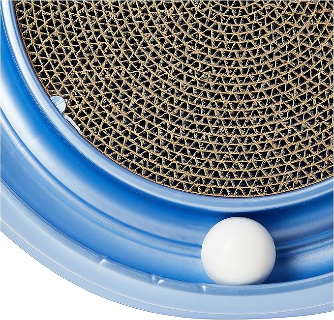 Coastal Pet Turbo Scratcher Cat Toy - Cardboard Cat Scratcher Pad with Cat Toy Ball Track and Catnip (1 Pack)