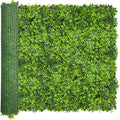 Artificial Plant Wall Roll: 60 X 120 in (50 sqft) UV-Anti Ivy Privacy Fence Screen Faux Greenery Panels Backdrop Boxwood Ivy Vine Leaf Hedge for Indoor Outdoor Green Decor