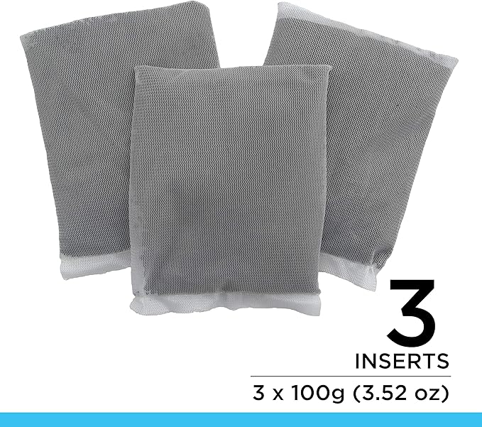 Fluval Carbon Filter Media for Aquariums, Premium Bituminous Carbon Inserts, 100-gram Nylon Bags, 3 Count (Pack of 1), A1440