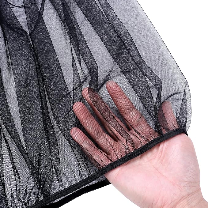 Mogoko Universal Bird Cage Seed Catcher,Seed Catcher Guard Net Cover,Parrot Nylon Mesh Net Cover,Soft Airy Cage Net Stretchy Skirt for Round Square Cages
