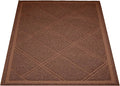 Amazon Basics Less-Mess Cat Litter Box Mat,24" x 35",Unscented,Brown,(Pack of 10)
