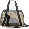Pawer Soft-Sided Pet Carrier for Cat and Small Dog,Desert Camouflage Pattern,Medium Size,Washable Cloth Airline Approved Travel Tote,with 2 Mesh Opens and a Strap for Carry,Multiple Colors Available