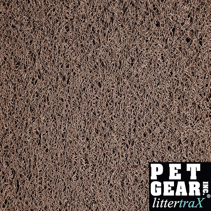 Pet Gear Pro Pawty for Cats with littertraX Mat, Put an end to Scattered Litter, Foldable, Easy Clean, Litterbox not Included, Chocolate